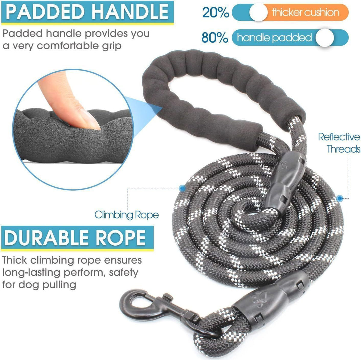 Orange Retractable 3-in-1 Dog Leash | Halloween High-Visibility Safety Gift | Glow-in-the-Dark Tangle-Free High Elastic Dog Walking Rope