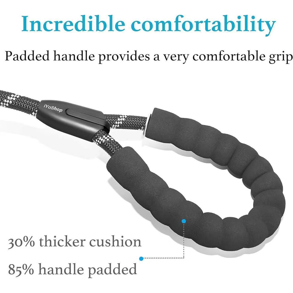 Dark Blue 2-in-1 Retractable No-Pull Dog Leash | Christmas Steady Heavy-Duty Gift | Sturdy Tangle-Free Pet Chain for Large Breed Dogs