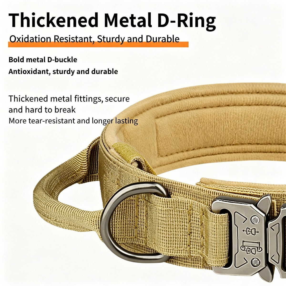 Thickened Nylon Dog Collar for Outdoor, Alloy Buckle Pet Neck Collar, Camouflage Color Alloy Buckle Collar M, Halloween Dog Wear Accessory Gift