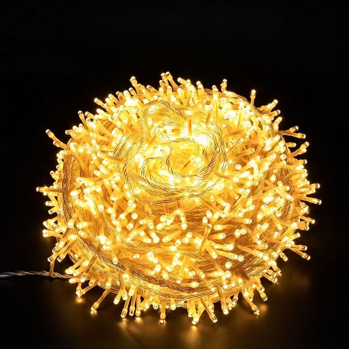 Extra‑High‑Quantity LED Twinkle Fairy Lights Plug‑in, Suitable For Large‑Area Courtyard & Park Decoration, Christmas Outdoor Grand Scene Light, 100M 2000Leds Warm White