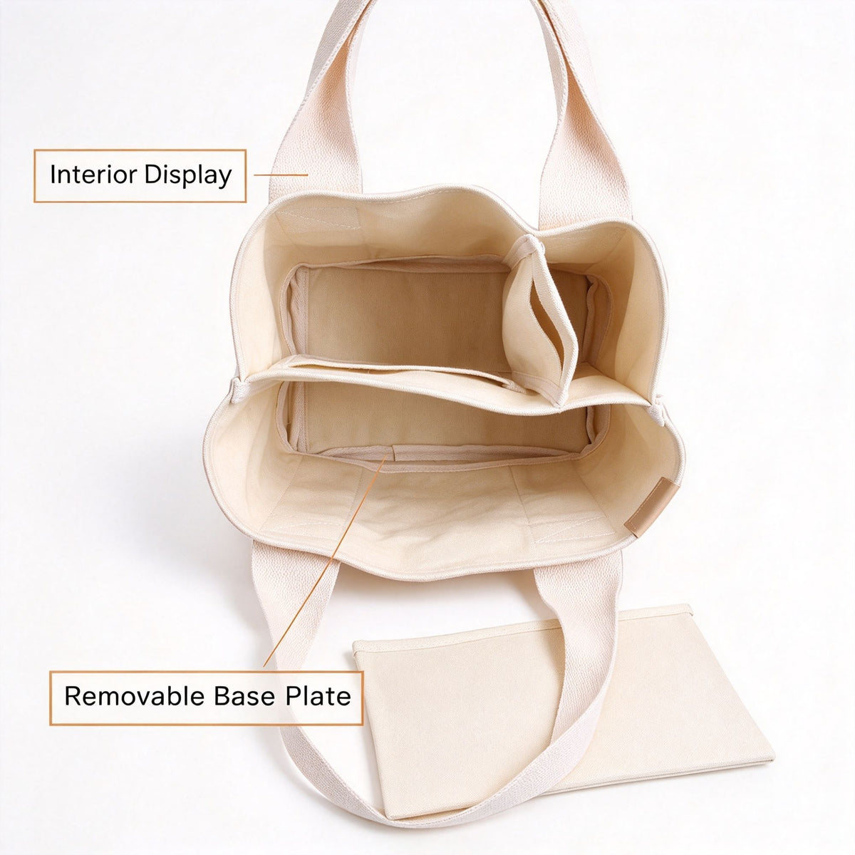 16Oz 16‑Ounce Canvas Women Handbag Grey, Portable Lunch Carry Tote Pouch, Holiday Commute Picnic Shopping Canvas Bag
