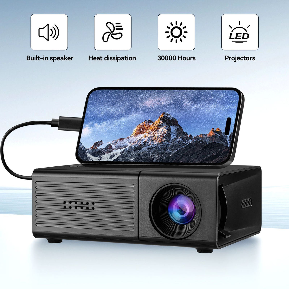 M3S Mini Projector Black AU