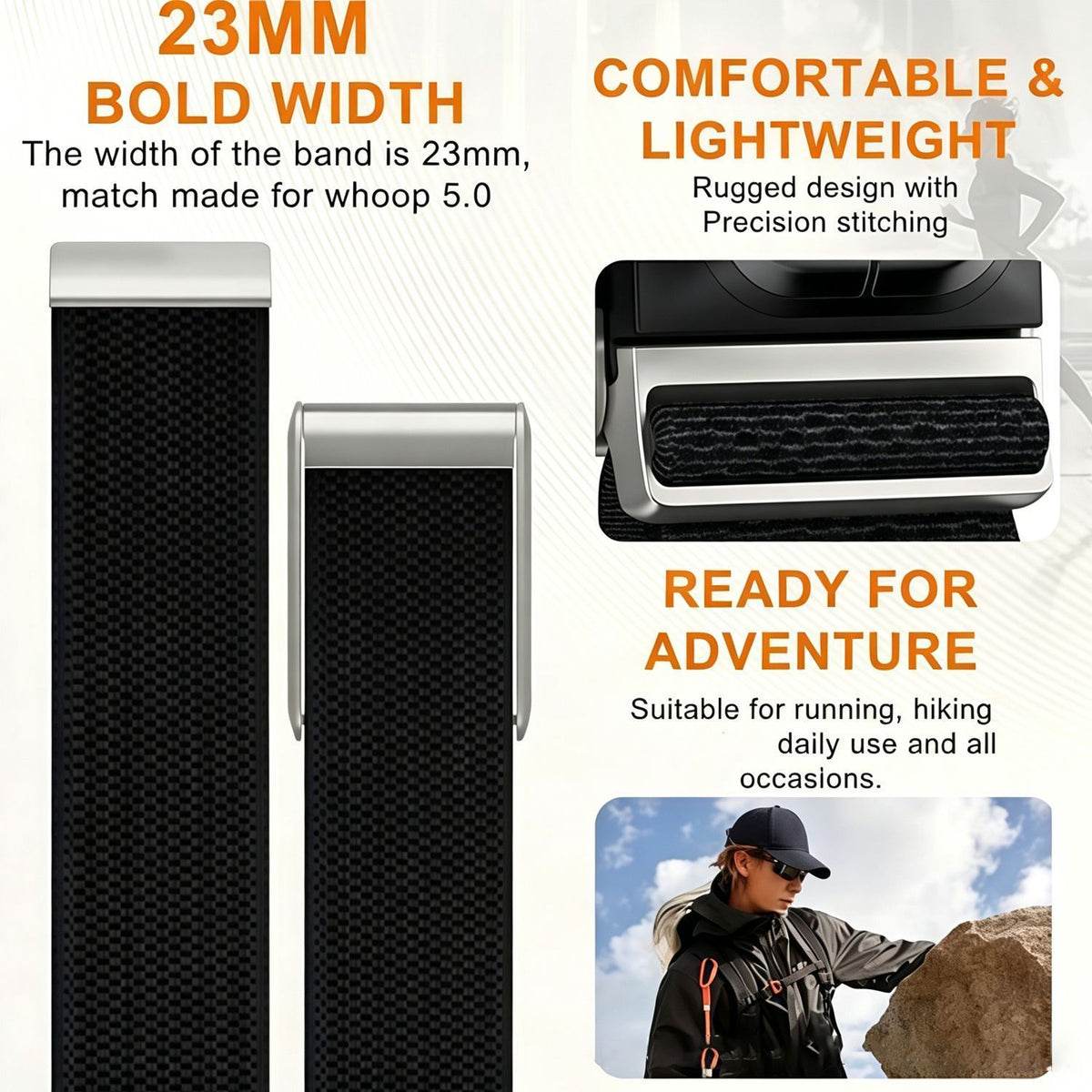 Nylon Sport Watch Strap - Army Green