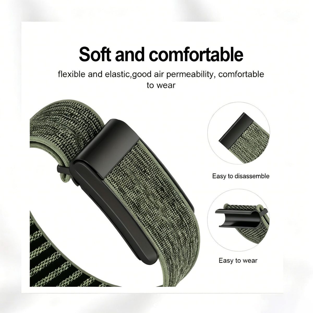 Nylon Sport Watch Strap - Dark Blue
