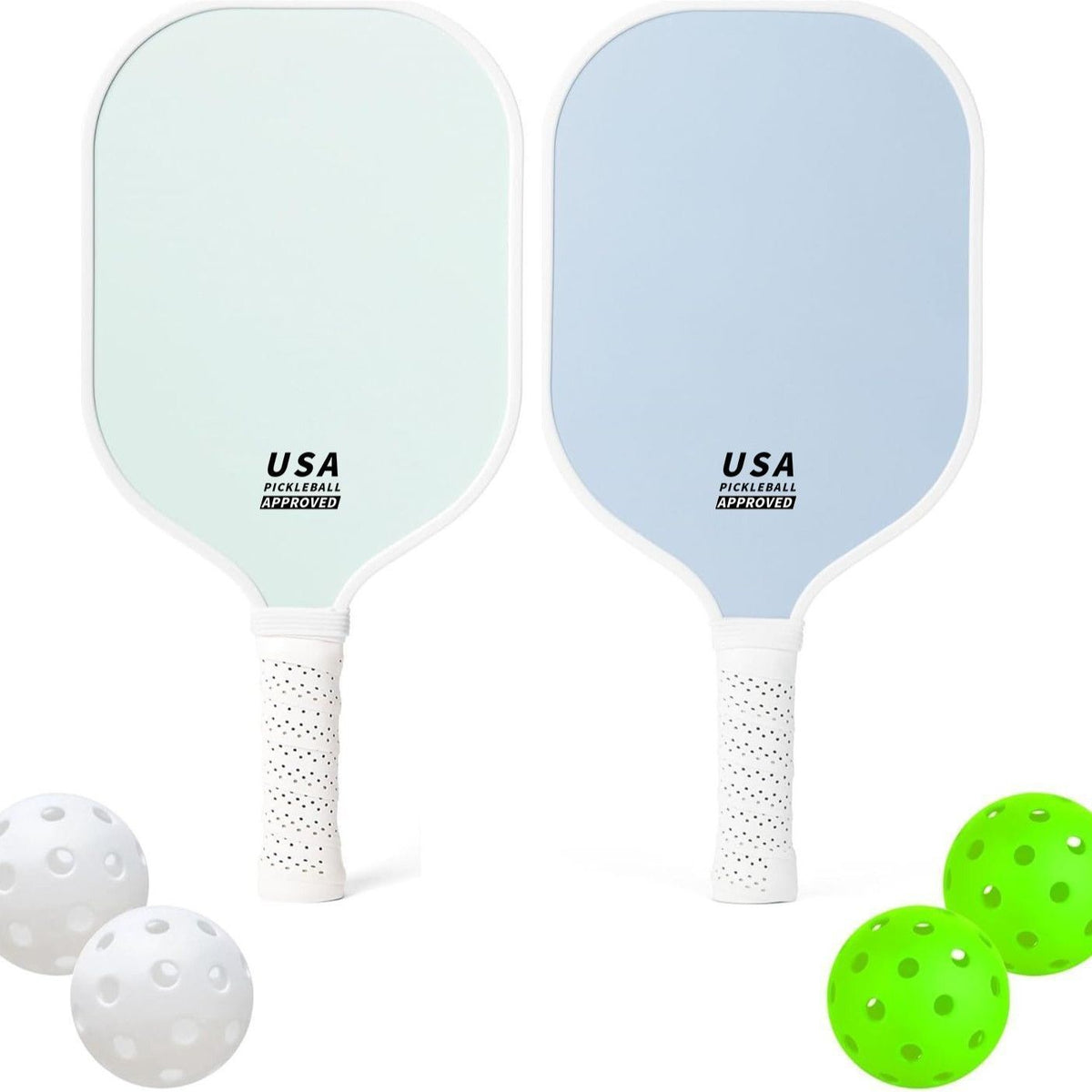 Glass Fiber Pickleball Paddle Set, Minimalist Style 07