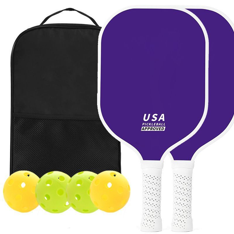 Glass Fiber Pickleball Paddle Set, Minimalist Style 08