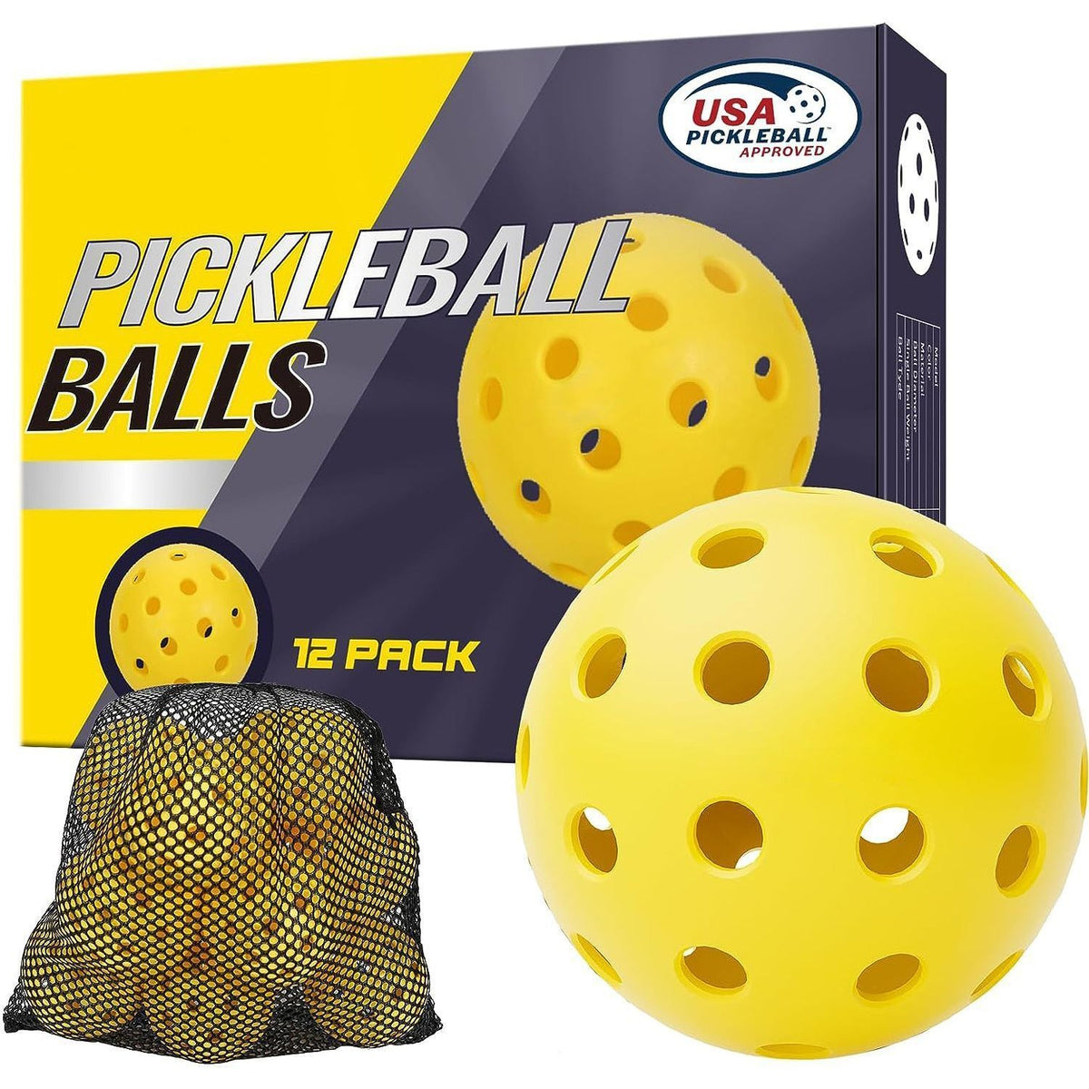 Pickleballs 40-Holes 12Pcs 08