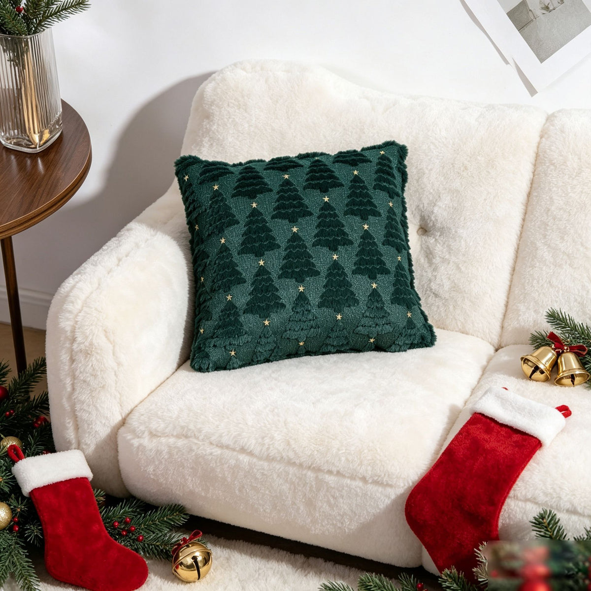 Set of 2 Christmas Cushion Covers (Pillow filling not included)-Style 7