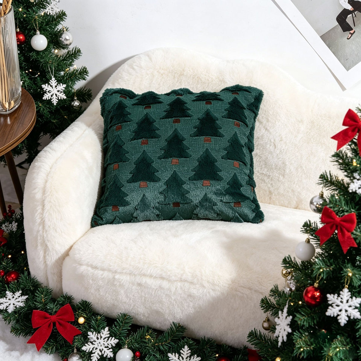 Set of 2 Christmas Cushion Covers (Pillow filling not included)-Style 10