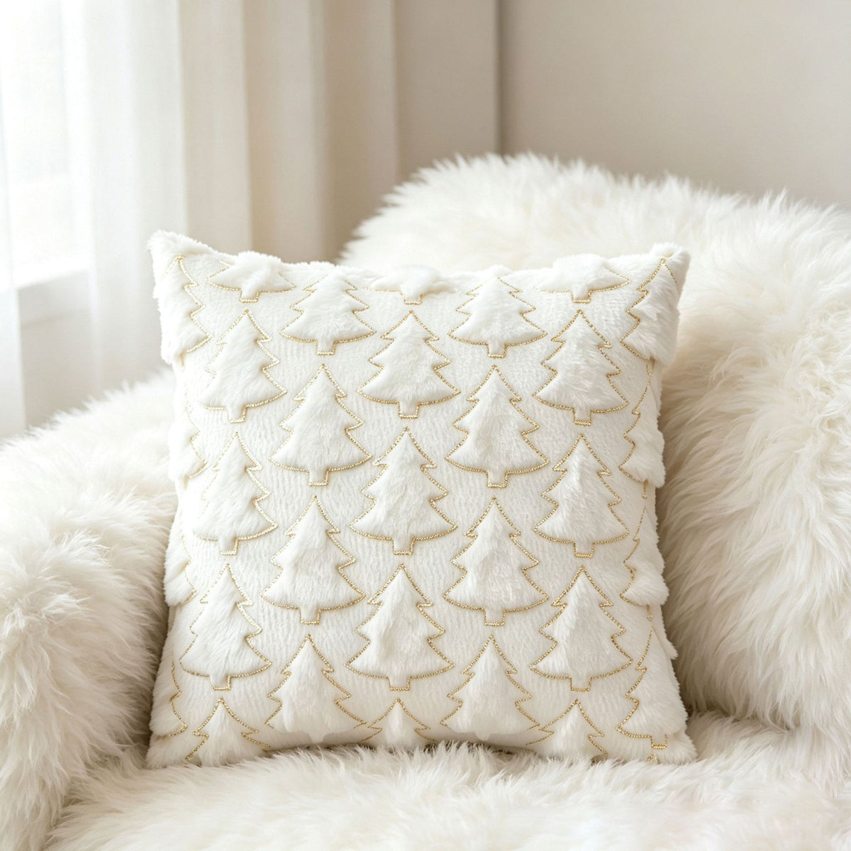 Set of 2 Christmas Cushion Covers (Pillow filling not included)-Style 27
