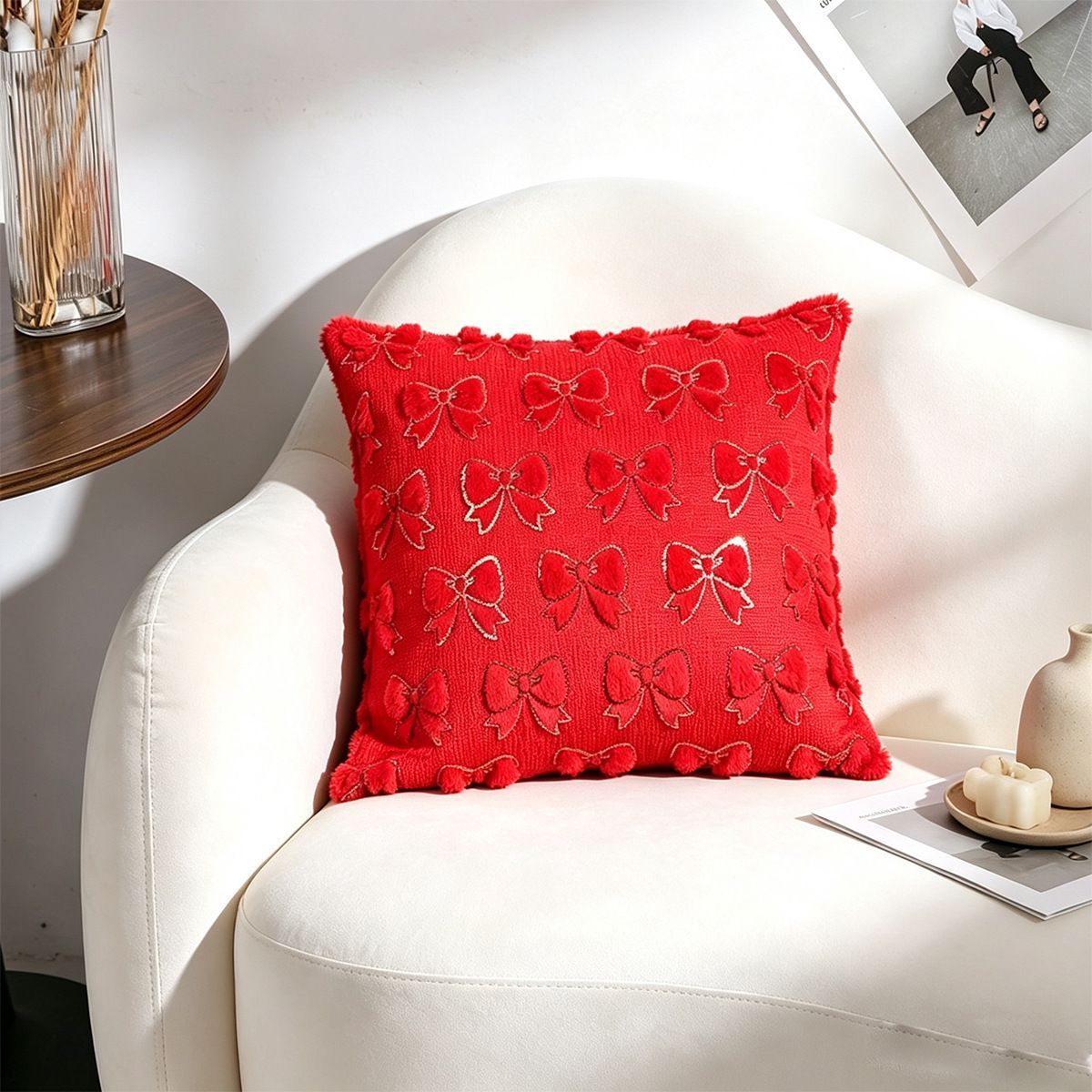 Set of 2 Christmas Cushion Covers (Pillow filling not included)-Style 30