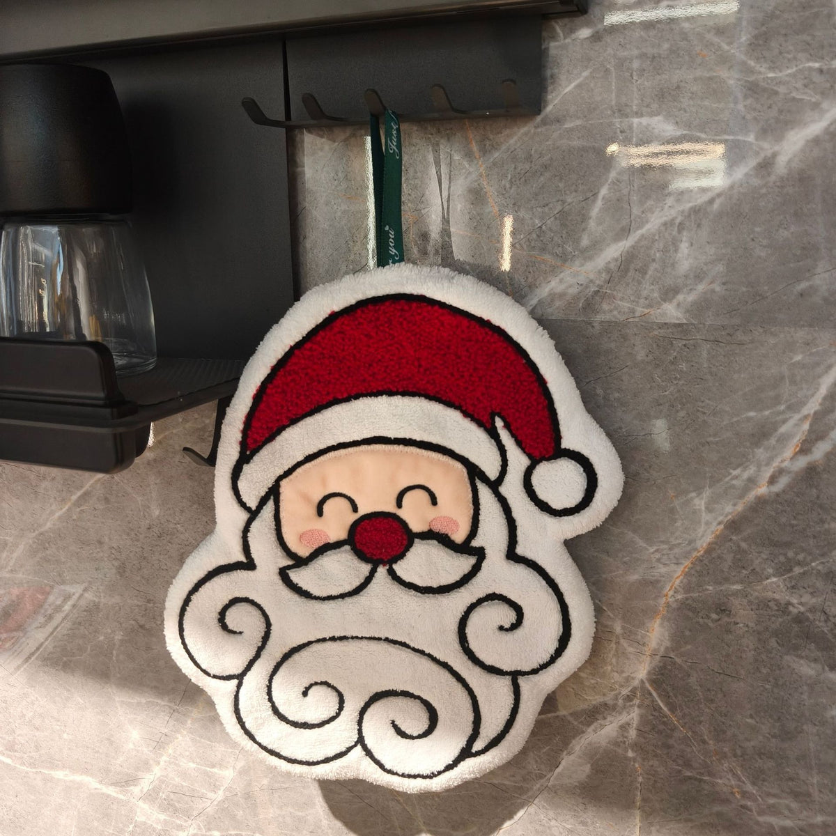2Pcs White Beard Santa Claus Ornament
