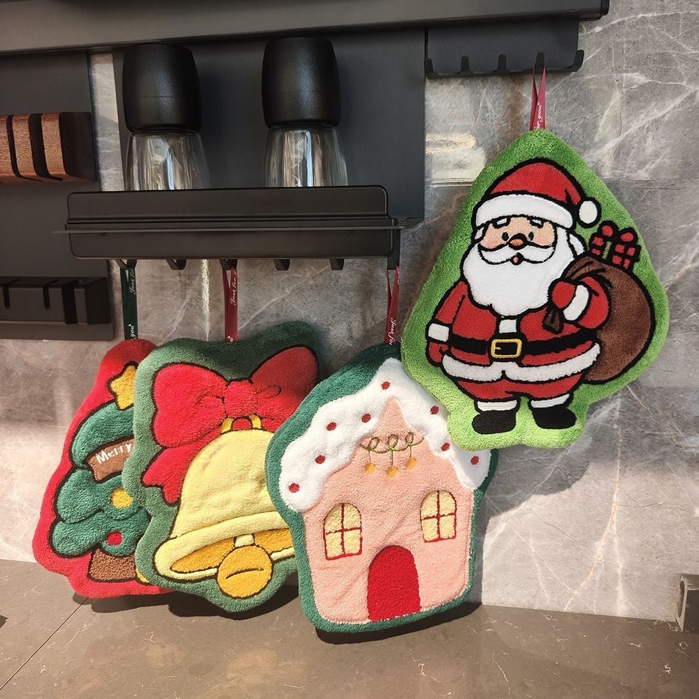 2Pcs White Beard Santa Claus Ornament