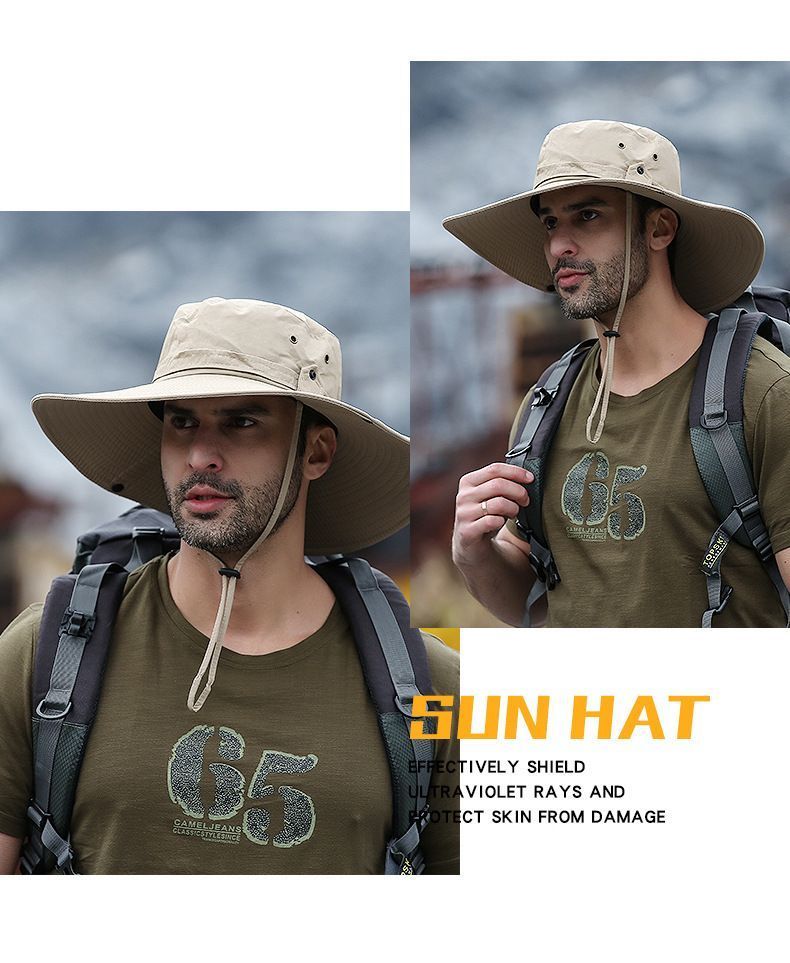 Men's Sun Hat, Light Grey