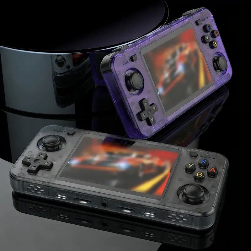 R36H Retro Game Console 128G Handheld with 23 Emulators, Linux System, 3.5-inch IPS Screen, 640×480 Resolution, USB Charging, Ultra-Long Battery Life, Perfect Gift for Friends.RED