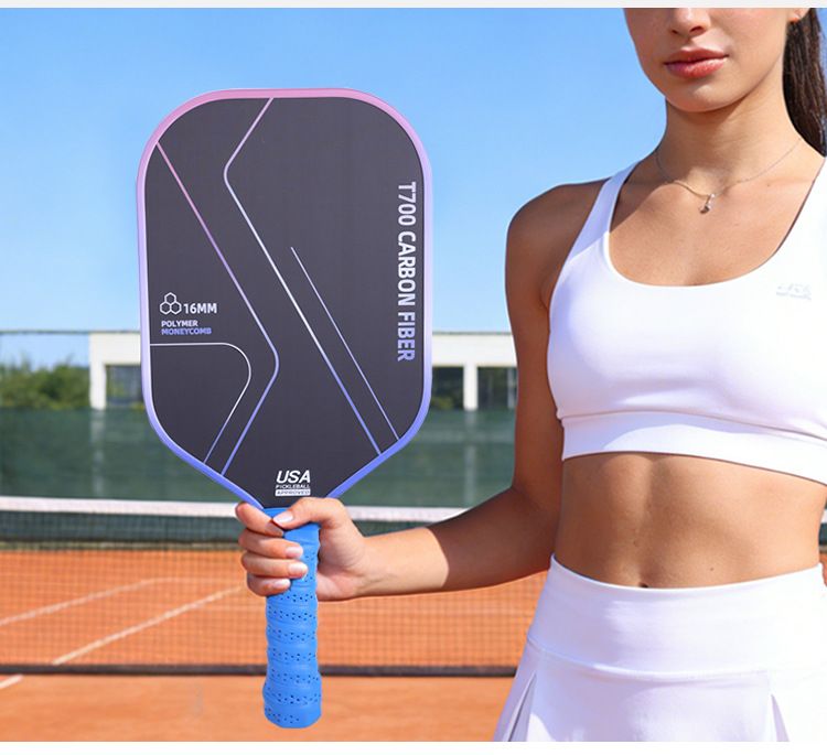 T700 Carbon Fiber Pickleball Paddle Set (2 Pack): 8.0oz Lightweight Widebody Design, Ideal for Beginners & Seniors(BLUE)