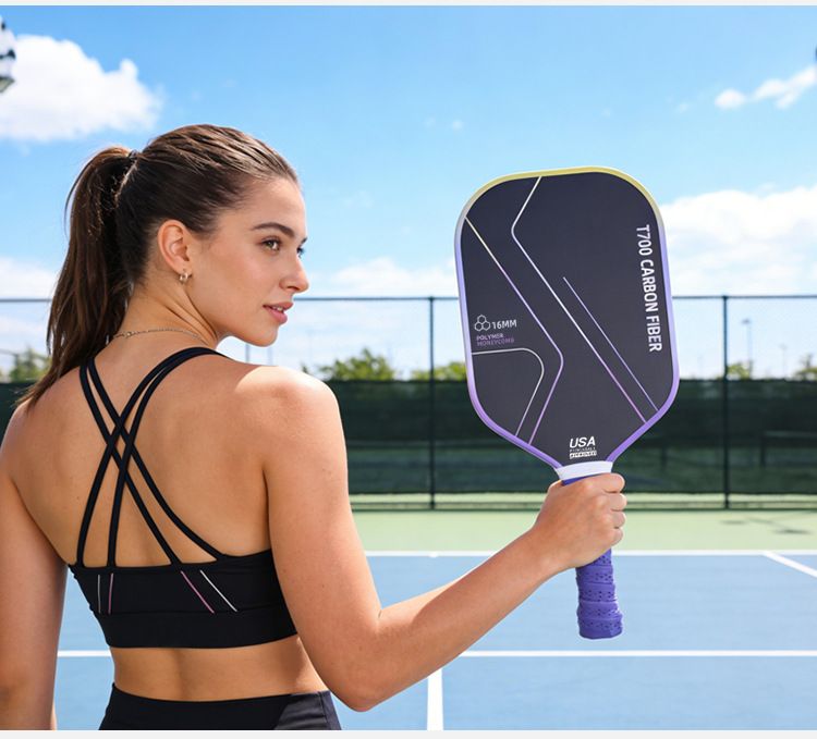 T700 Carbon Fiber Pickleball Paddle Set (2 Pack): 8.0oz Lightweight Widebody Design, Ideal for Beginners & Seniors(pink)