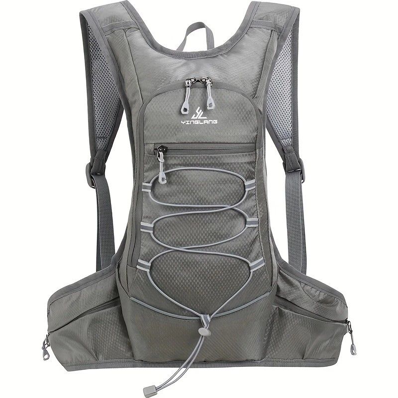 Lightweight Trail Running Hydration Backpack, Cycling Hiking Mountaineering Backpack, Night-Reflective Breathable Design(BLACK)