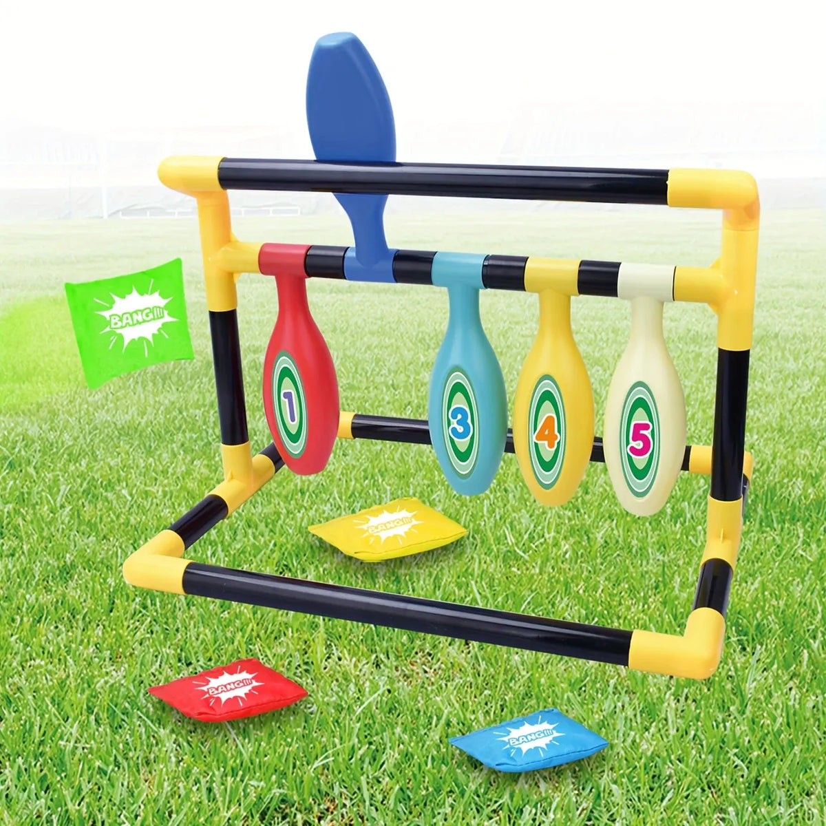 Indoor Outdoor Creative Kids Bowling Set, Parent-Child Interactive Family Party Game, Sensory Coordination Training, Birthday Children's Day Gift, Boxed Holiday Present, Random Color Bag Pattern