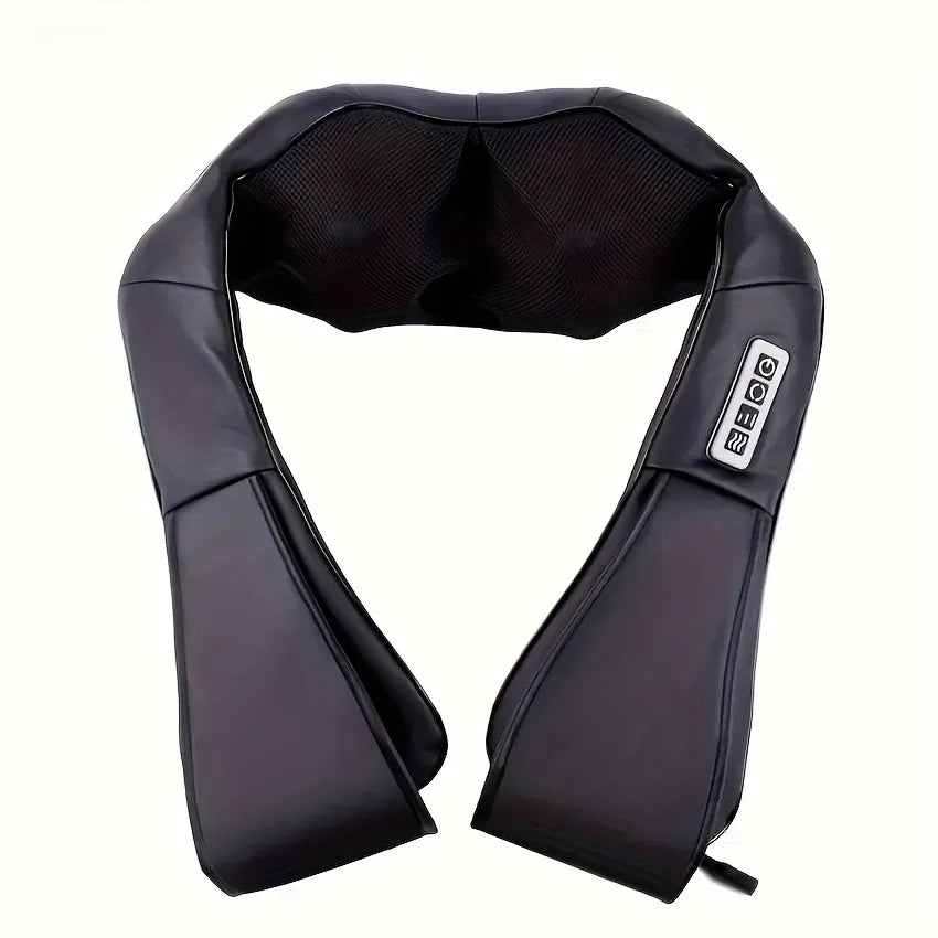 U-Shaped Neck & Shoulder Massager with Heated Surface, Bidirectional Kneading, Office & Car Relaxation Essential