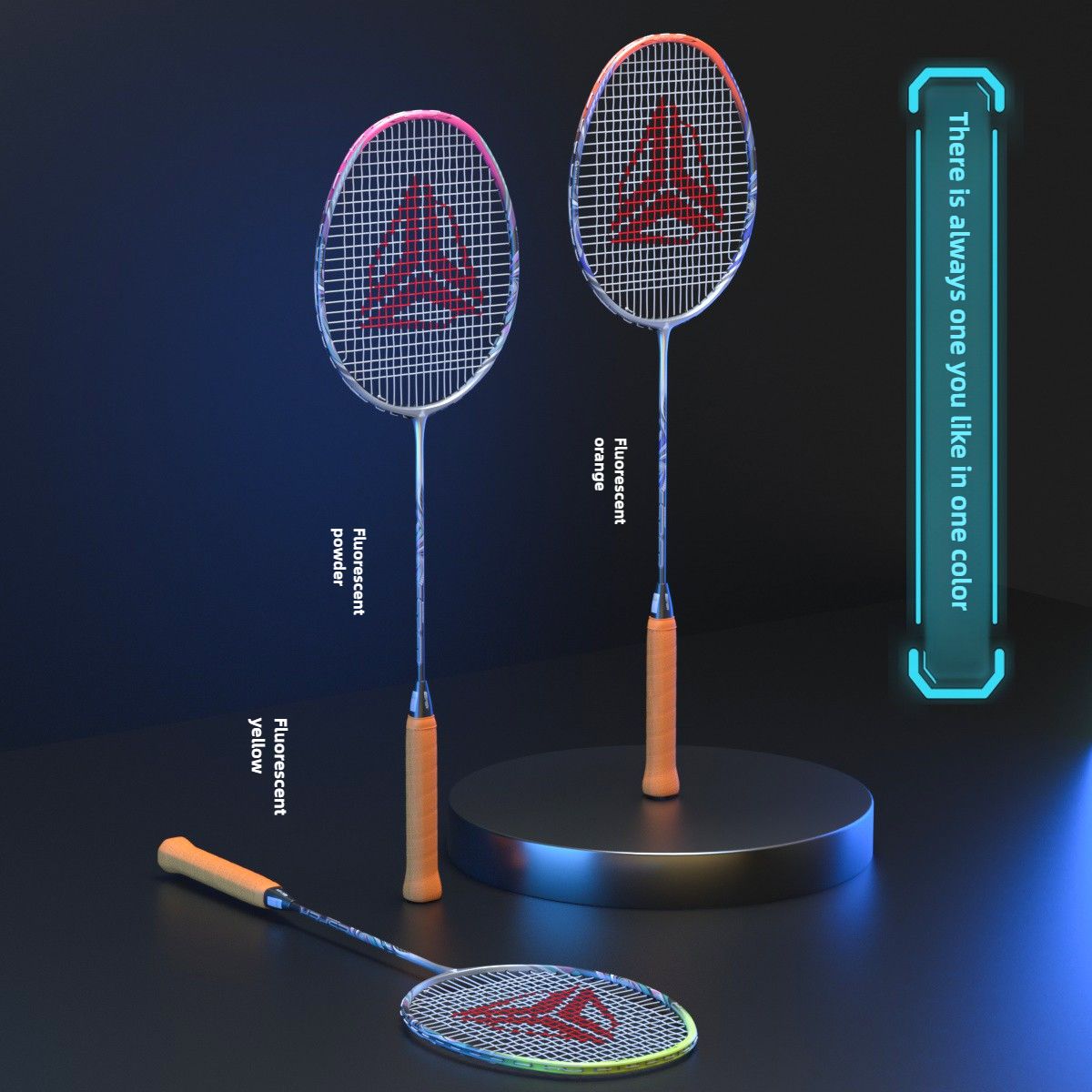 ESPER V6 Badminton Racket 46T Graphene Carbon 3U Ultra-Light 7.0mm Slim Shaft Woven-Ti Titanium Technology Offensive Type Precise Control Professional Match Train(Fluorescent Orange)
