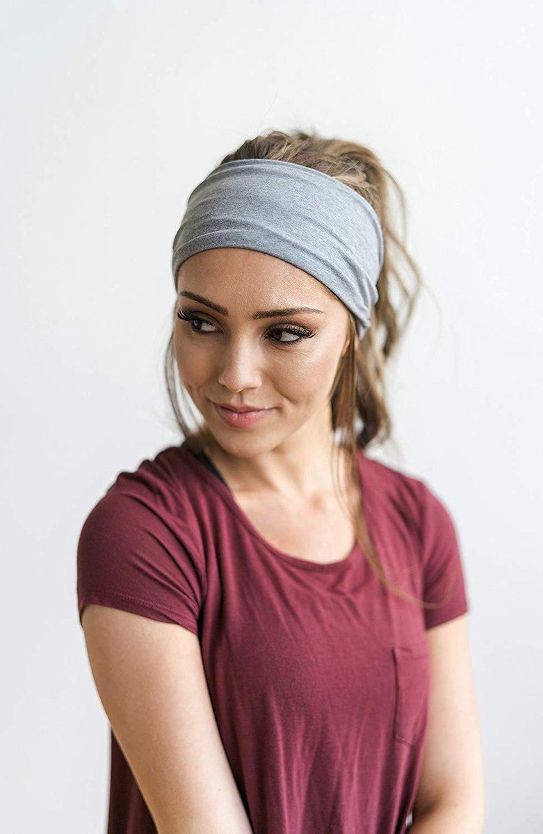 12 Piece Elastic Sports Headband Set for Women, Sweatbands for Running and Workout