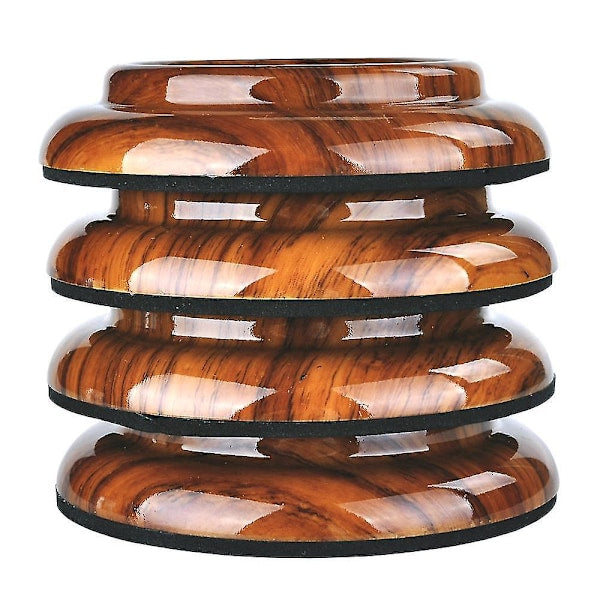 pcs Piano Wheel Cups for Upright Piano, Rosewood Color Piano Wheel Piano Leg Protectors with Anti-Slip