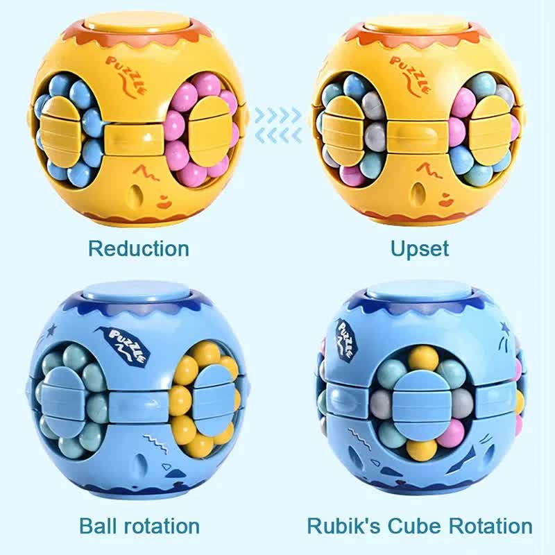 Rotating Prayer Magic Cube Fidget Spinner - Stress Relief Puzzle Toy for Kids & Adults