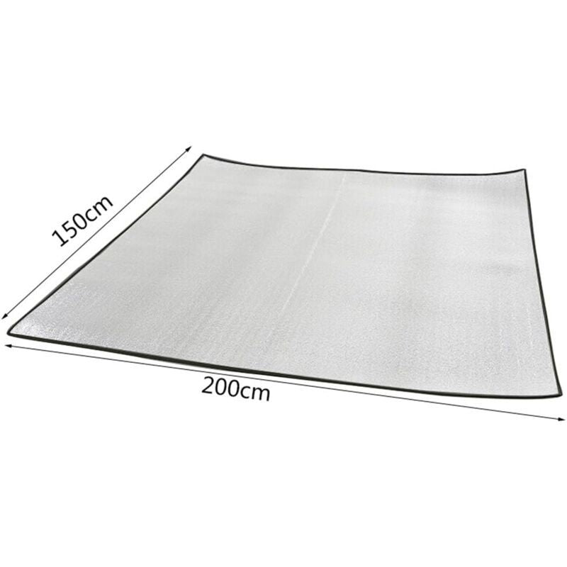 Moisture proof Mat Outdoor Picnic Portable Tent Mat Travel Waterproof Mat double sided Aluminum Film moisture proof Mat, 200x150CM