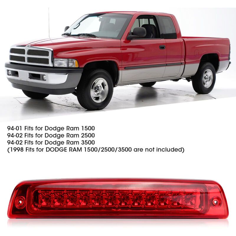LED Brake Lights, Third Brake Light, High-Mounted, 55077263AB Compatible with Dodge Ram 1500 2500 3500