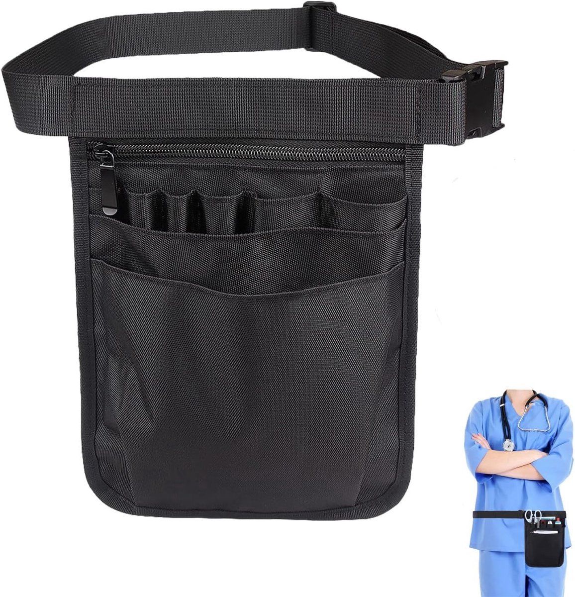 Nurse Fanny Pack Multifunctional Medical Utility Pouch for Nurses Adjustable Tool Bag Unisex Purple