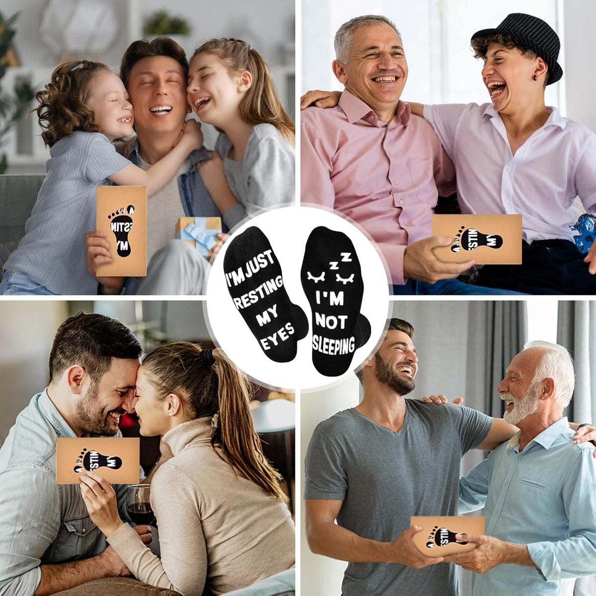 Birthday Gifts for Men Fathers Day Dad Gifts for Dad from Daughter Son Wife Easter Mens Funny Socks for Him