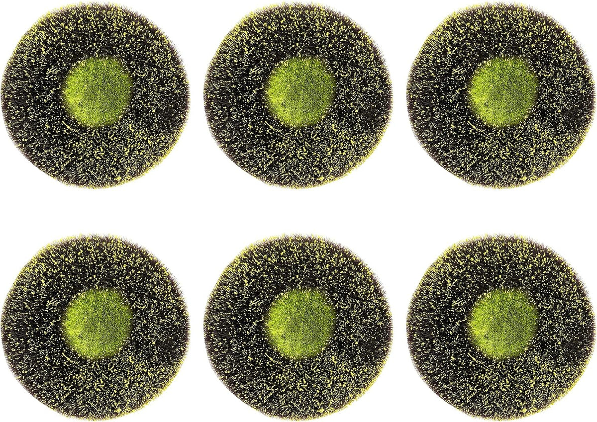 6 Pack Sunflower Wreath Center, 4.5 inch Disc Florets of Sunflower Center for DIY Flower Deco Mesh Wreath,Foam Flower Head