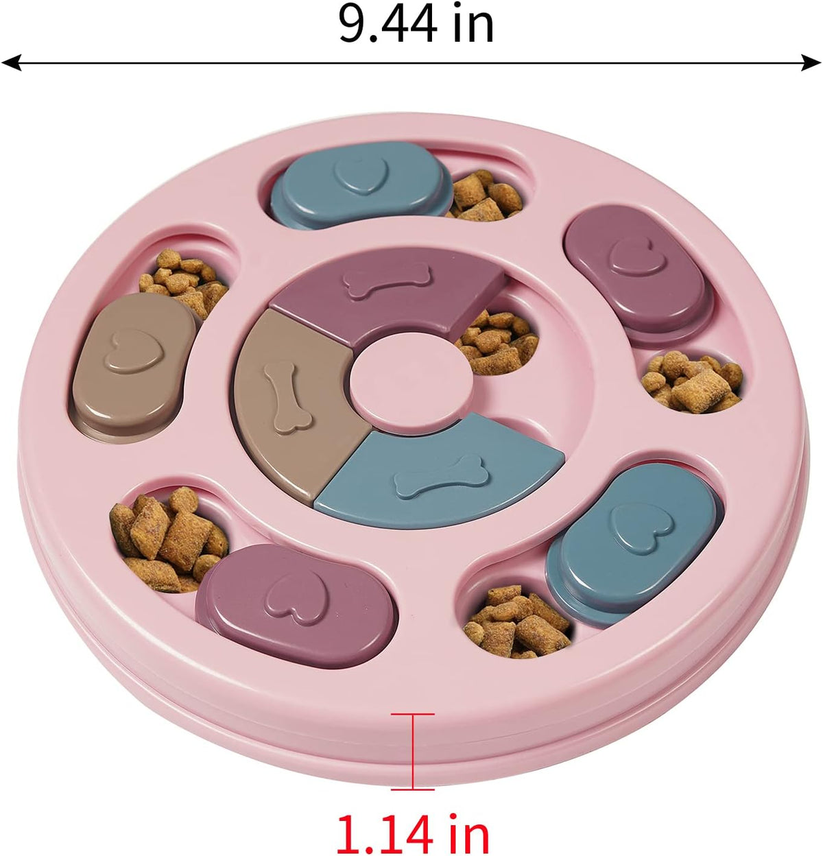 Dog Puzzle Game - Interactive Dog Twister Toy for Intelligence Training - Pink