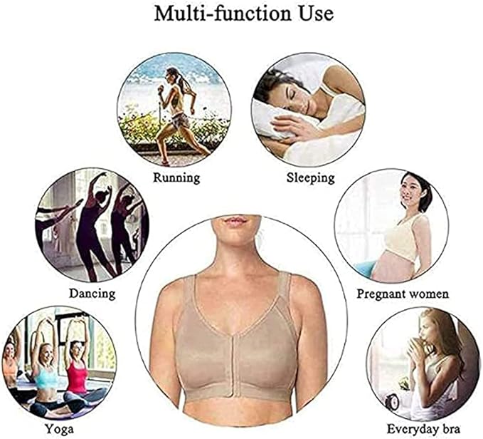 Women's Wireless Bra White Size L 1 Piece