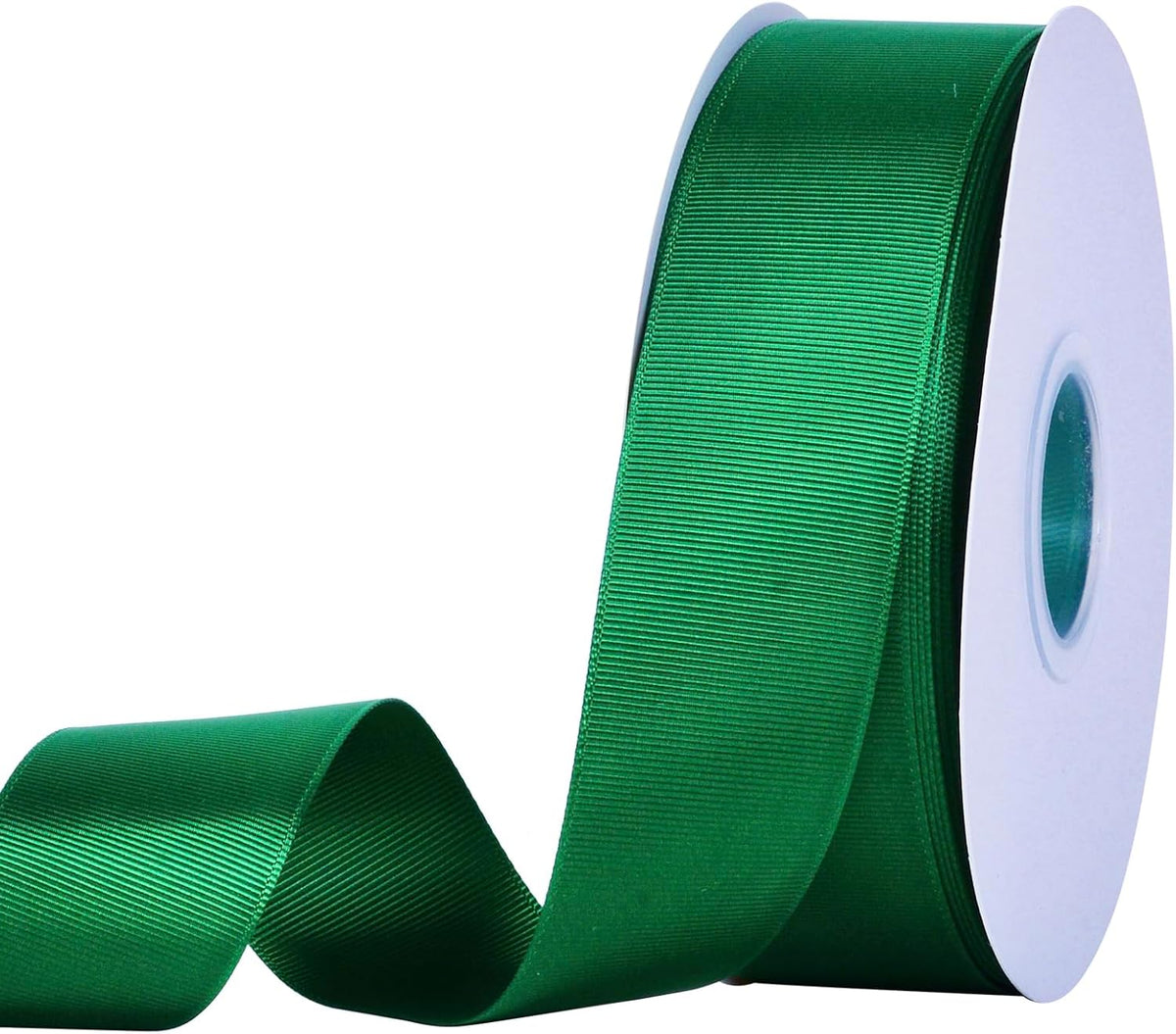 Forest Green Grosgrain Ribbon, 1 1/2 Inch 50 Yards, Great for Crafts Bows Flower Bouquet Wedding Home Decor Gift Wrapping