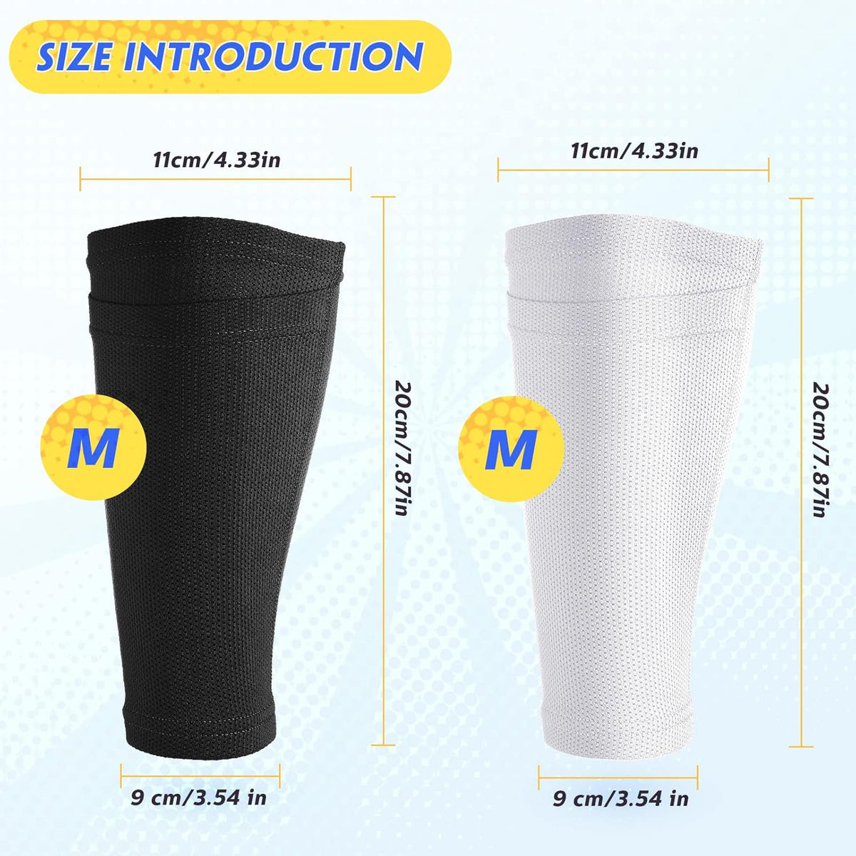 Soccer Shin Guards Sleeves 4 Pairs Flexible Soccer Shin Guard Leg Performance Support Polyester Soccer Shin Guard Sleeve Holder with Pocket for Soccer Sport