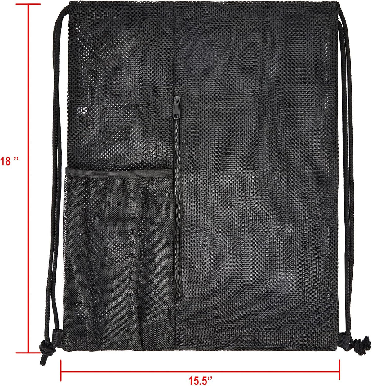 Heavy Duty Mesh Drawstring bag for Soccer Ball,Beach Toys -Drawstring Backpack Sports Gym Bag