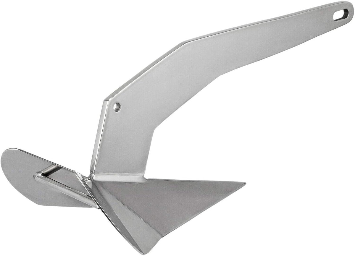 Stainless Steel Delta/Wing Style Boat Anchor Heavy Duty Triangular 11lb / 13lb 16lb /17.5lb 22lb 33lb 35lb Wing Triangle 13 lb/6 kg