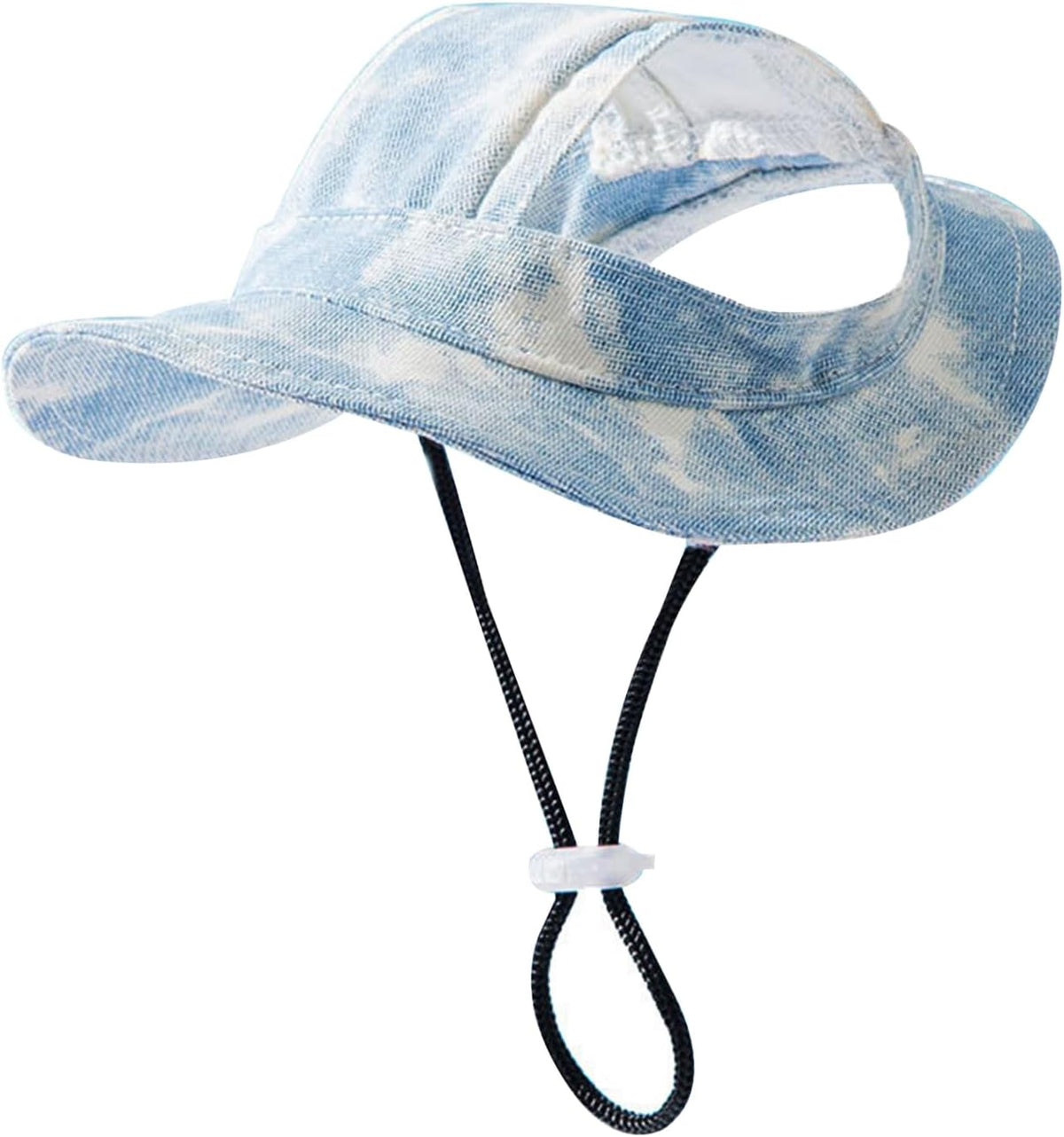 Baseball Cap for Dogs - Visor Sun Protection Hat With Ear Holes, Adjustable Outdoor Sport Hat With Round Brim for Puppy, Small Medium Dogs, Cats (Large)