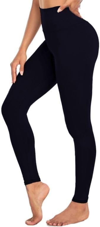 Leggings for Women - High Waisted Tummy Control Butt Lifting Soft No See Through Workout Yoga Pants Running Tights