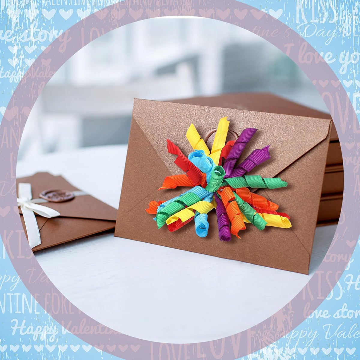12 Pcs Rainbow Curly Bows Colorful for Gift Wrapping Self-Adhesive Bow Presents Wine Bottle Ribbon Birthday Wedding Bridal Shower Holiday Party Favors 4.5-5 x in(LxW)