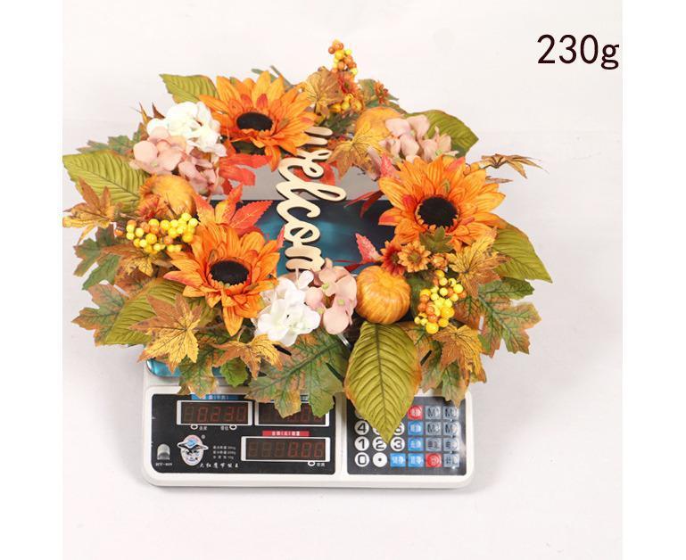 45cm Fall Wreath - Thanksgiving Wreath, Artificial Fall Garland, Welcome Wreath Decorations