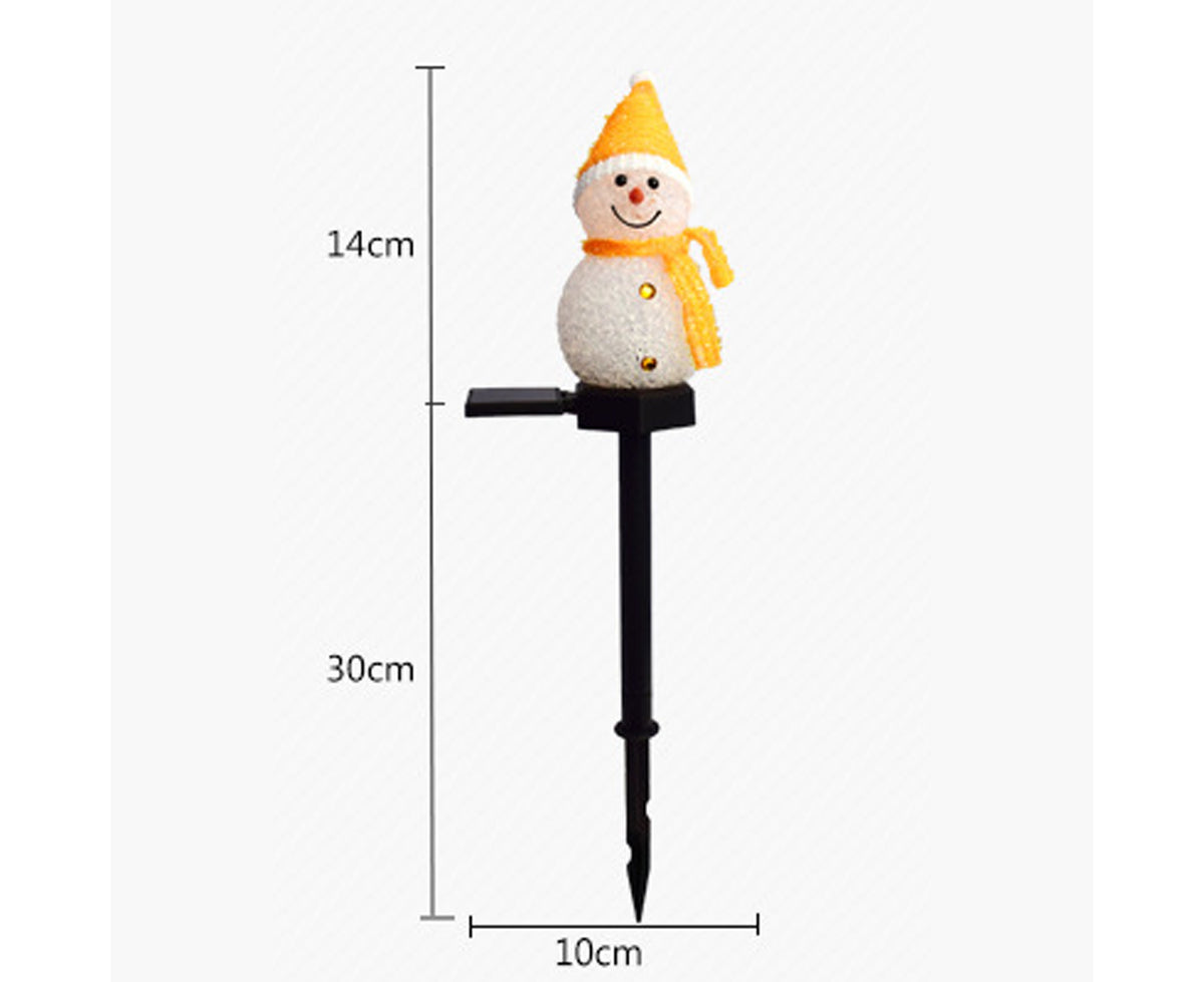 Outdoor Solar Christmas Lights, Set of 3 Snowmen for Patio, Yard, Garden, Lawn Christmas Decorations