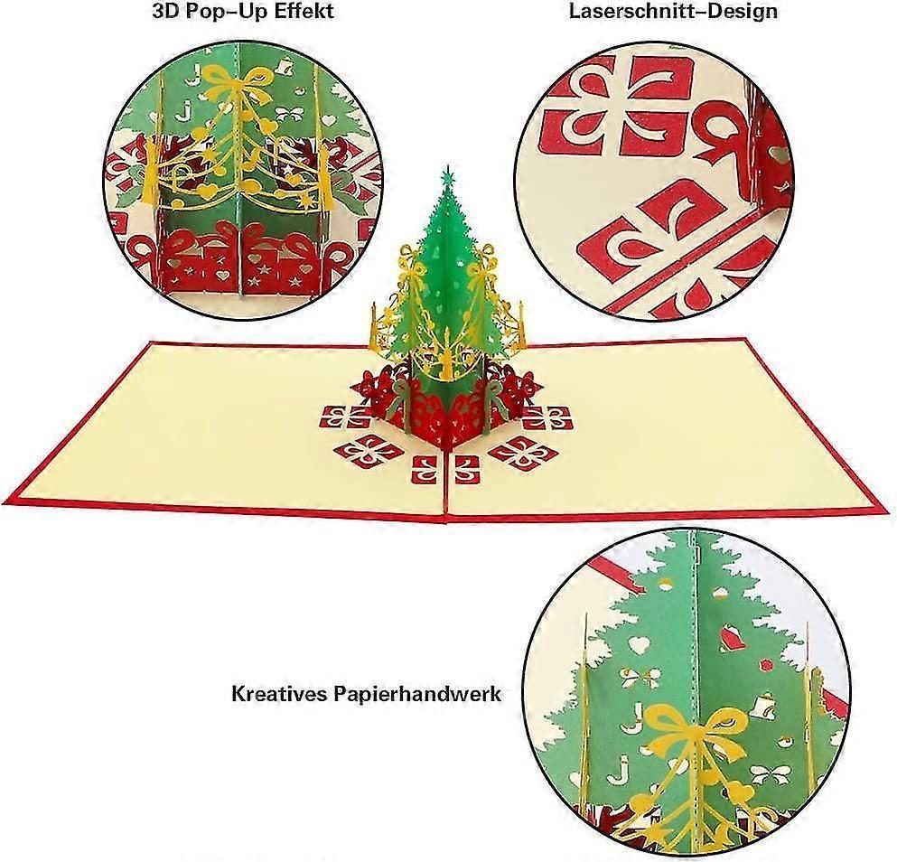 3d Christmas Cards, Pop Up Christmas Card, Christmas Greeting Cards With Envelopes, Best Gift For Christmas, Christmas Gift Card (christmas Tree)