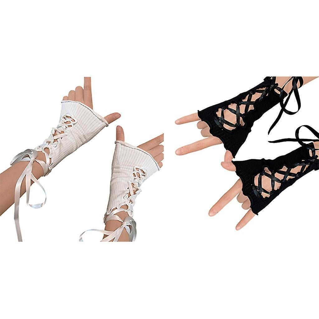 Y2K Arm Cuffs Sleeves JK Lolita Arm Warmers Fashion Accessories