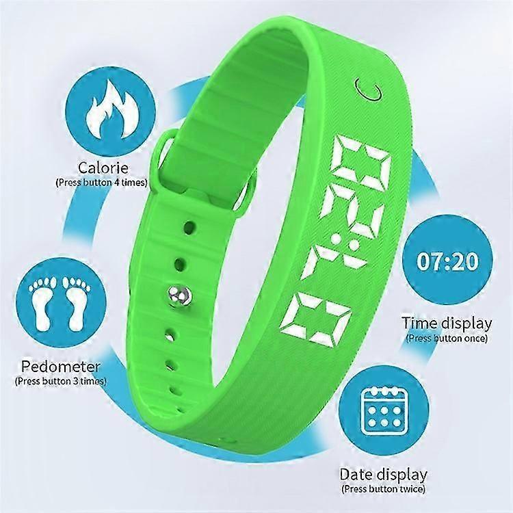 W5SV Smart Bracelet with Vibration Alarm Sleep Tracker Digital Display Fitness Watch