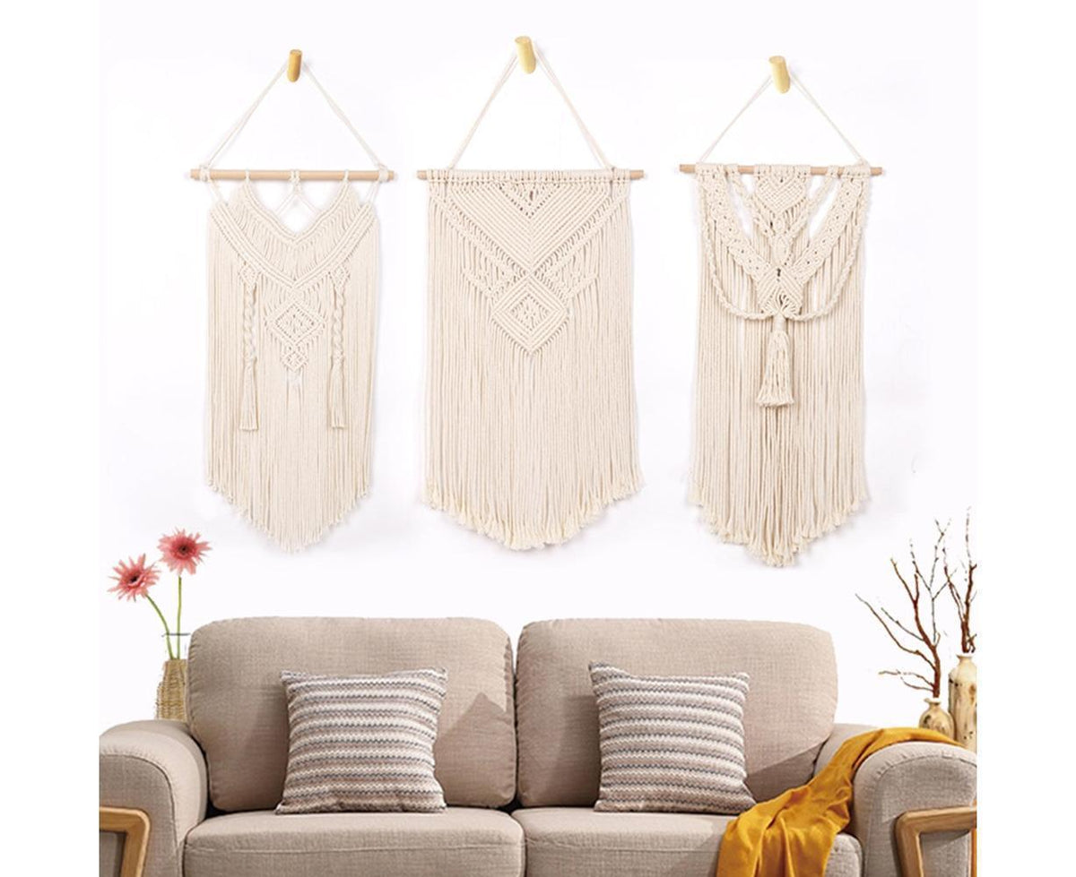 Boho Handwoven Wall Hanging Tassel Tapestry Craft Wedding Home Dorm Room Decor-6#