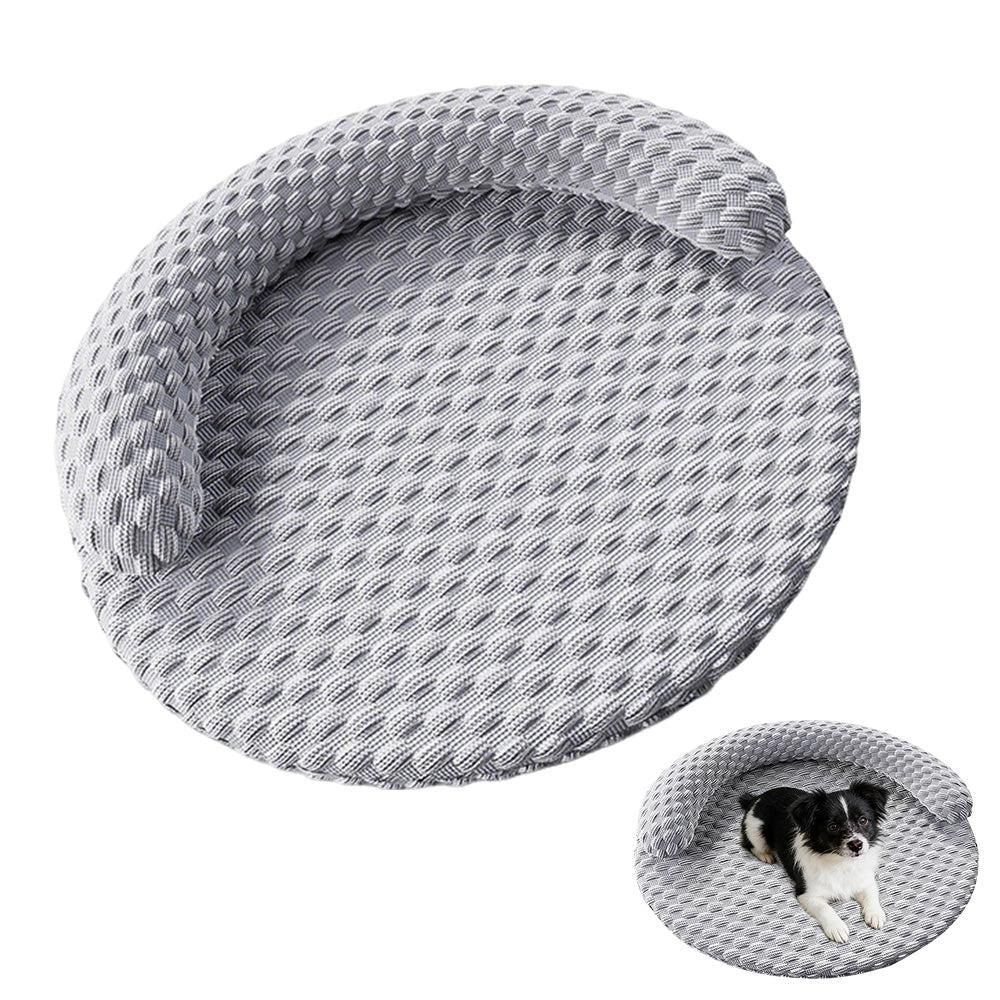 Washable Cooling Pet Bed with Removable Cover for Dogs & Cats - Dark Gray - XL