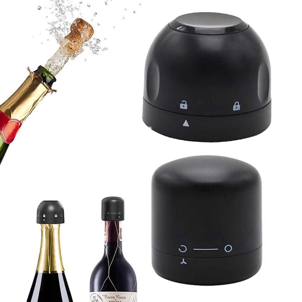 4Pcs Set Wine and Champagne Stopper Leakproof Bottle Sealer Cap